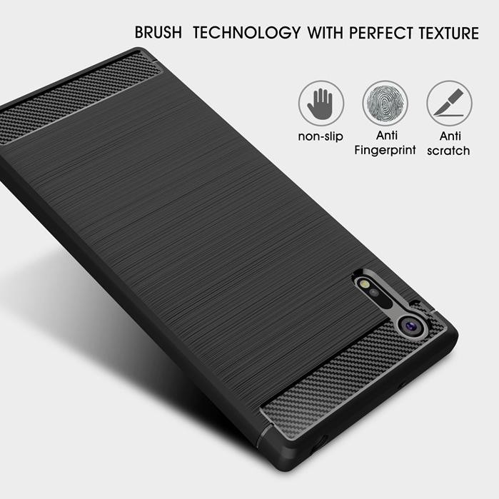 Ốp Điện Thoại Tpu Sợi Carbon Mềm Chống Sốc Cho Sony Xperia Xz Dual