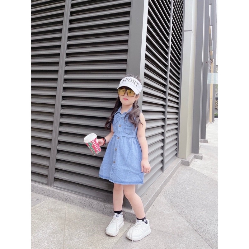 Váy jean phong cách hàn quốc bé gái