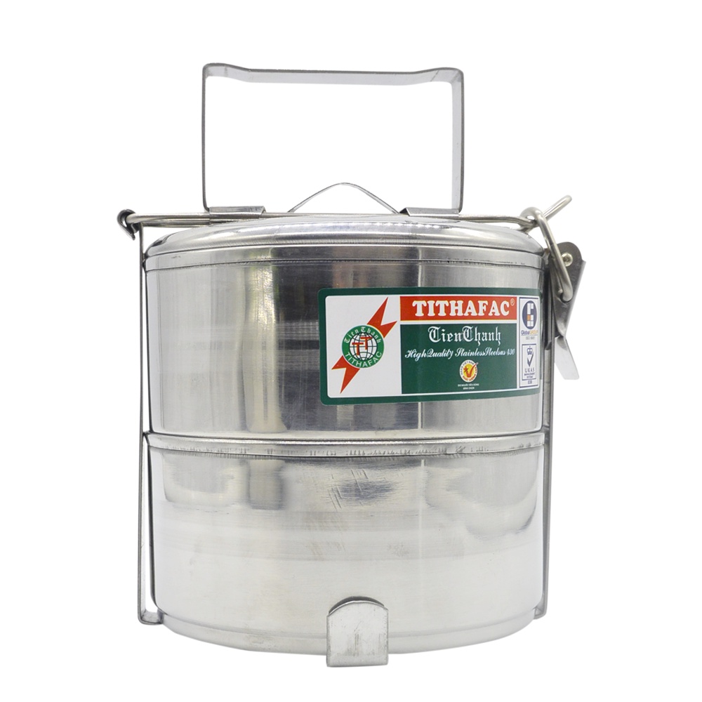 Camen inox 2 ngăn tithafac size 12cm inox tiến thành