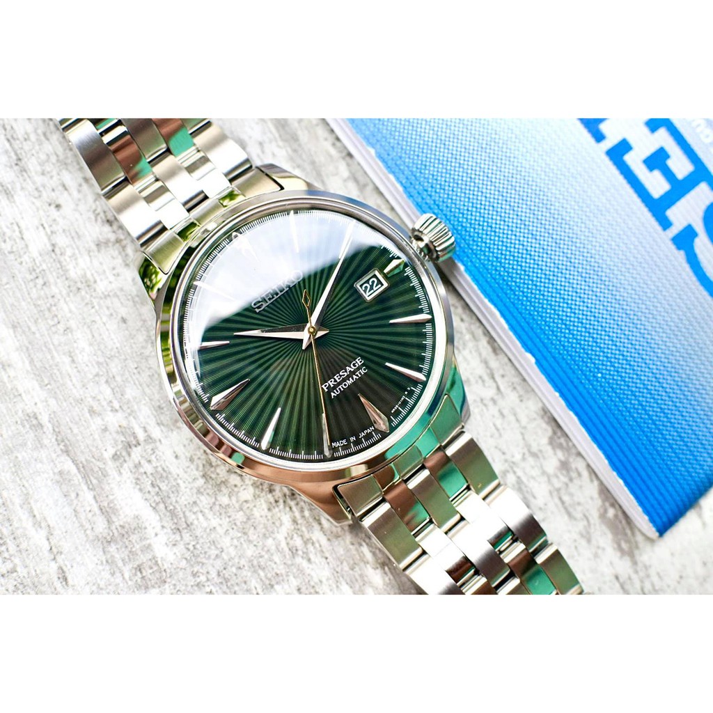 Đồng hồ nam Seiko Presage Cocktail Green SRPE15J1
