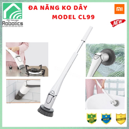 Dụng Cụ Vệ Sinh Không Dây Xiaomi Mijia CL99 nhà bếp, nhà vệ sinh - Kèm Ba Đầu Bàn Chải