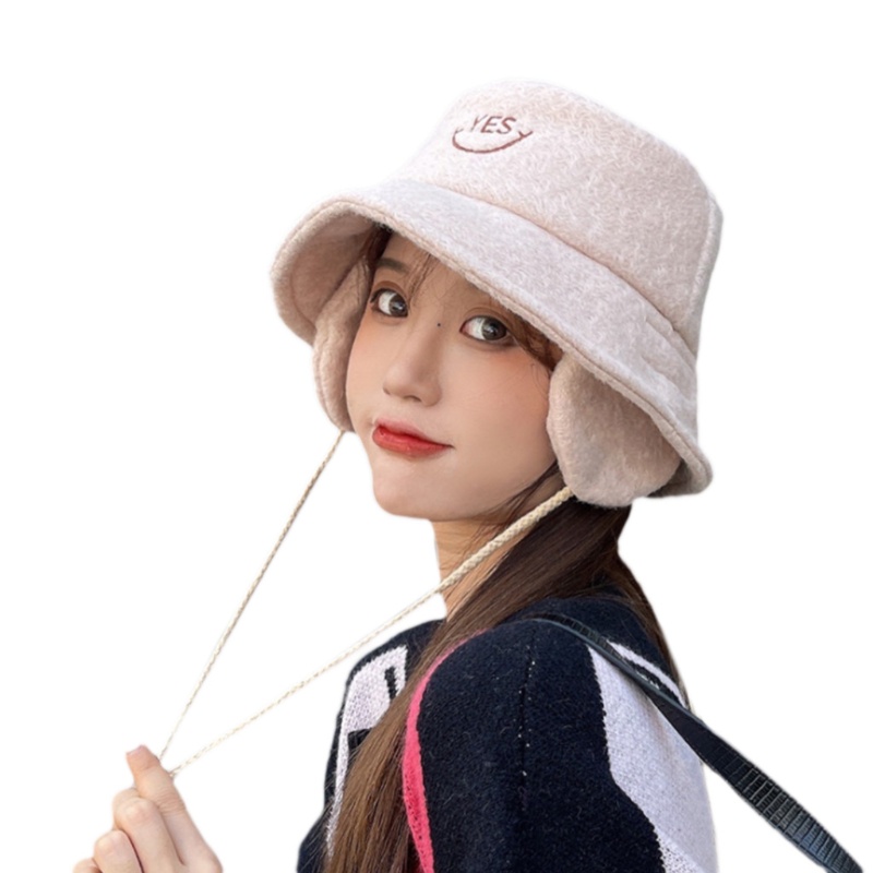 Nón Tai Bèo In Chữ YES Thời Trang Thu Đông