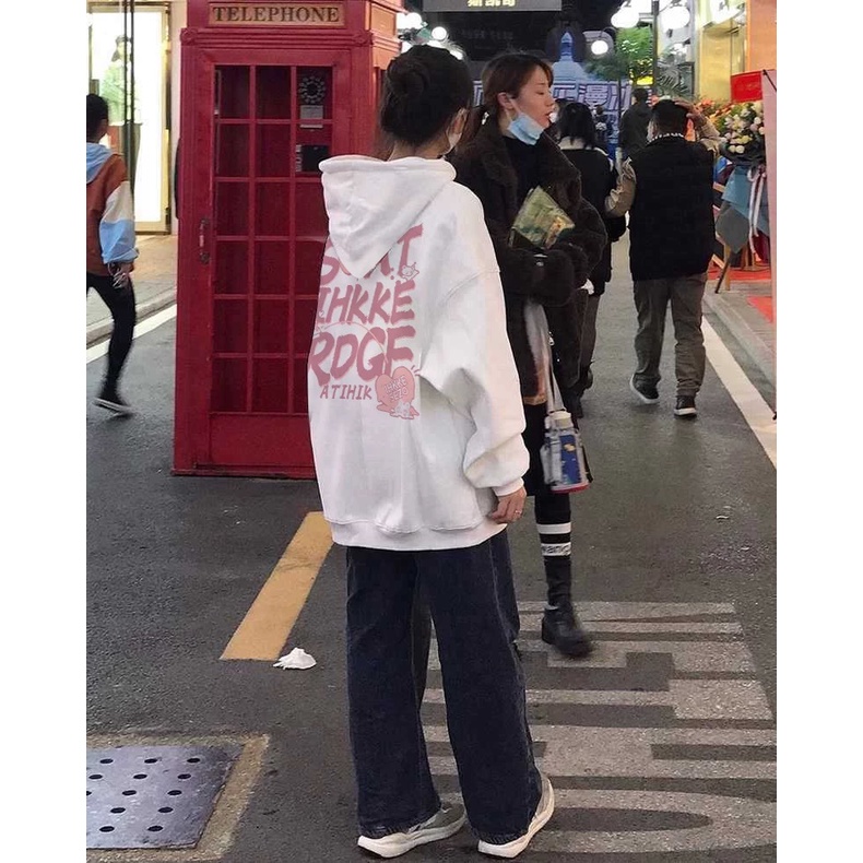 Áo hoodie Xiaozhainv mỏng cỡ lớn kiểu vintage đường phố cá tính cho nữ