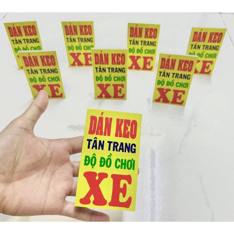 Mô hình bảng hiệu xe các loại