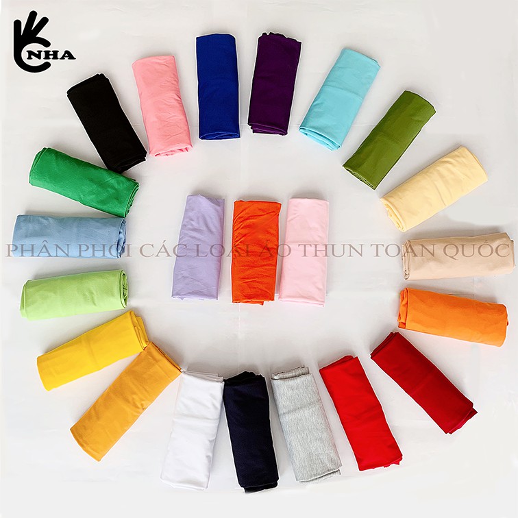 Áo Thun Trơn Tay Ngắn nam nữ Đủ màu hottrend giá xưởng may [OKNHA] | BigBuy360 - bigbuy360.vn