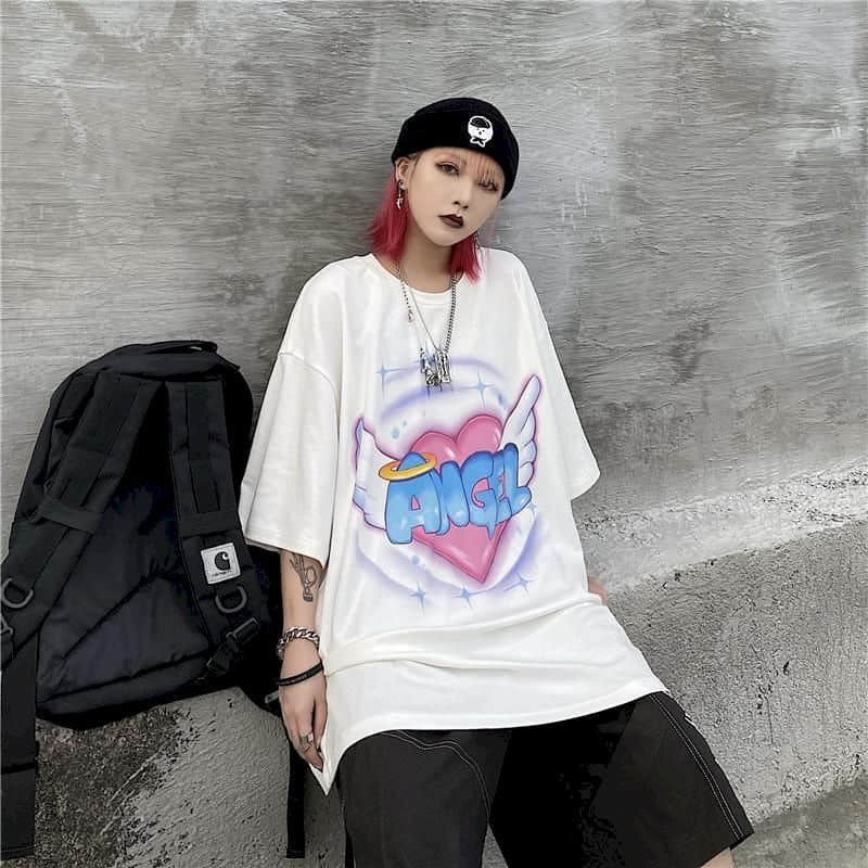 Áo thun tay lỡ form rộng unisex Tiger.86 AFR252 ANGEL