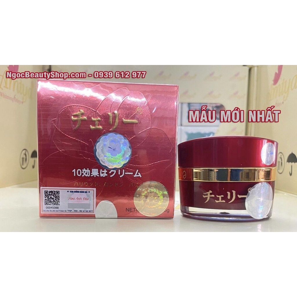 Kem dưỡng trắng da mặt hoa anh đào đỏ nhật bản 10 công dụng 15gr