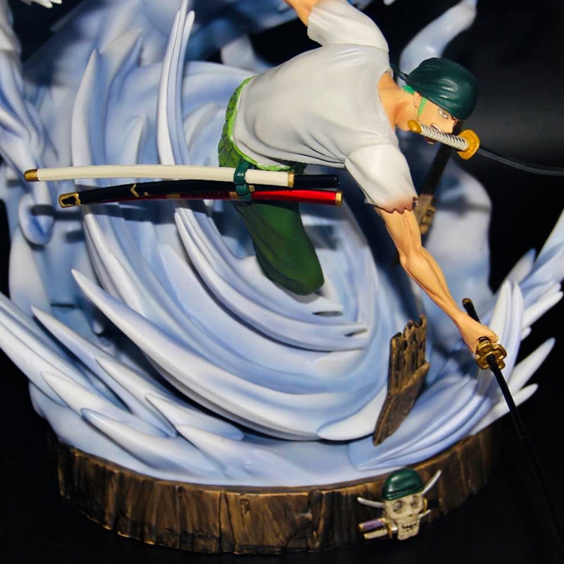 Mô hình Figure One piece Roronoa Zoro Thợ săn Hải tặc Tam kiếm phái Cực đẹp Cỡ lớn - Kunder