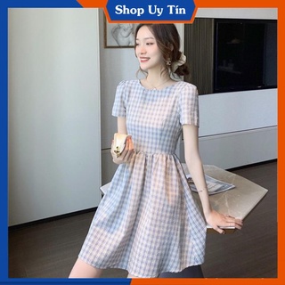 [Hàng Cao Cấp] -  ĐẦM XÒE CARO SIÊU XINH