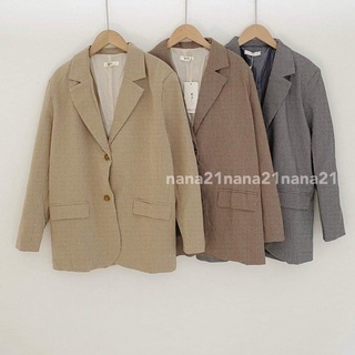 Áo blazer kẻ hàn quốc