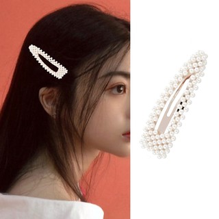 Sét 2 kẹp tóc đính hạt phong cách trẻ