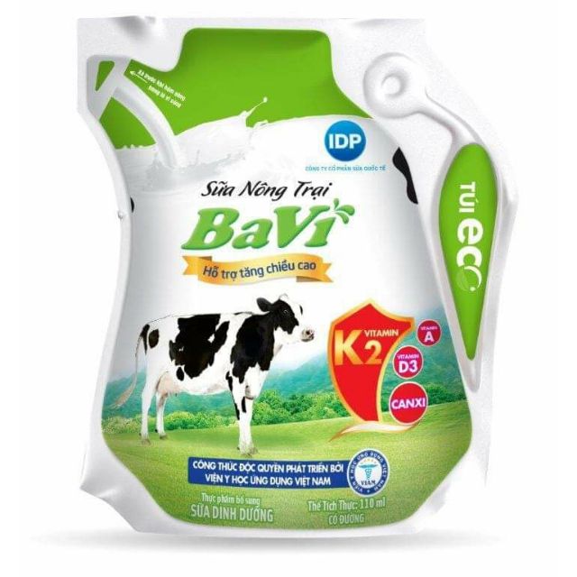 Sữa Ba Vì tăng chiều cao 110ml