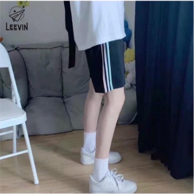 [BÁN SỈ] Quần short Đùi 3 Sọc Thể Thao Chất Thun Thể Thao Unisex