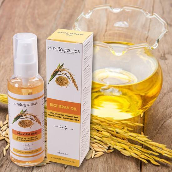 DẦU CÁM GẠO DƯỠNG DA, DƯỠNG TÓC, CHỐNG NẮNG MILAGANICS 100ML - 1502623 | BigBuy360 - bigbuy360.vn