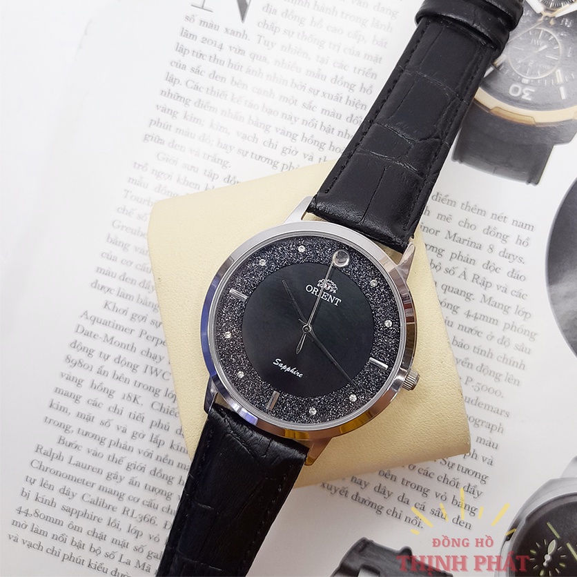 Đồng Hồ Nam ORT Dây Da Kính Sapphire Chống Nước