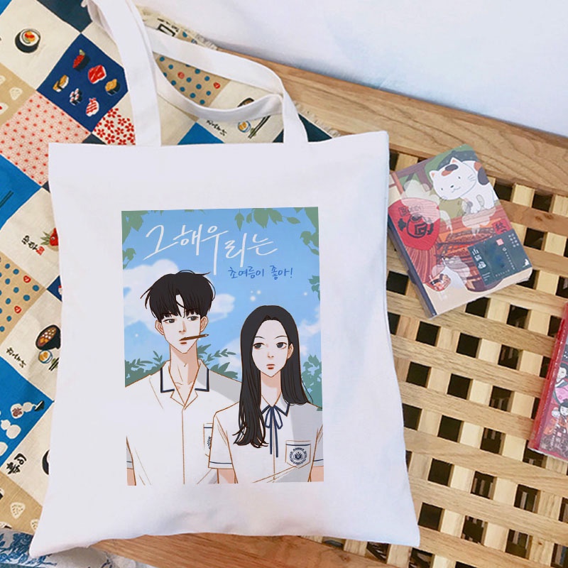 Túi Xách canvas k - Rama Thời Trang harajuku Mùa Hè Cho Học Sinh