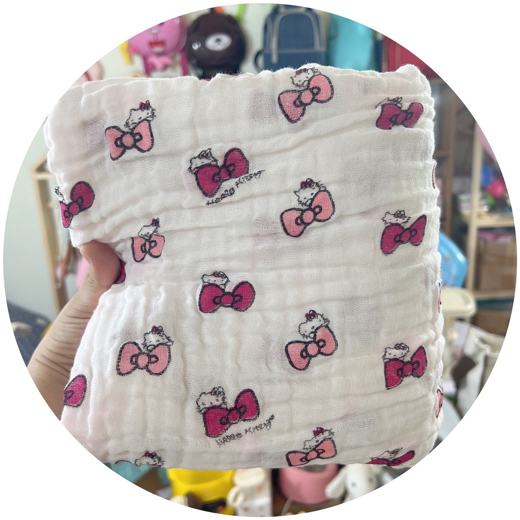 Khăn Tắm 6 Lớp Xô Nhăn Cho Bé, Khăn Mềm Mịn, Êm Ái, Thấm Hút Rất Tốt, Dễ Giặt, Mau Khô Babibu - KT6LX