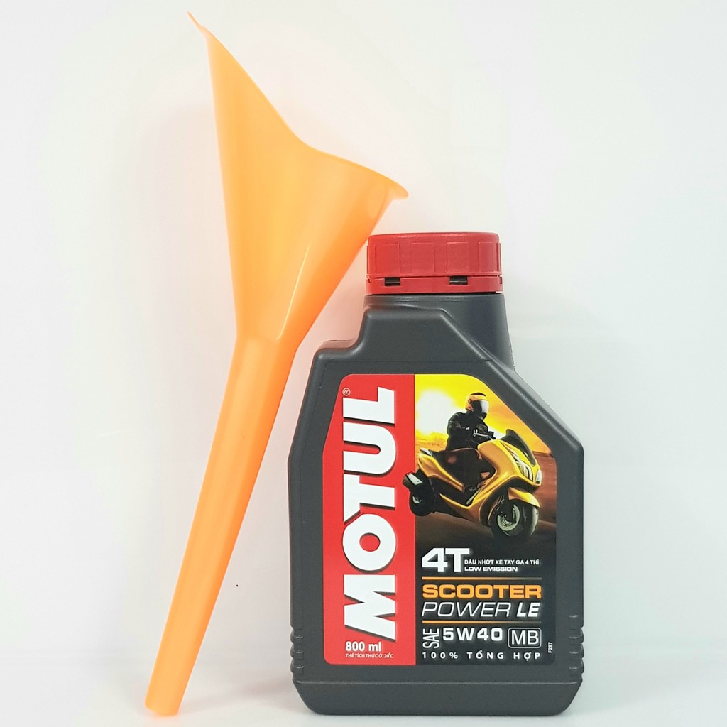 [SIÊU RẺ - CÓ QUÀ TẶNG] Nhớt cao cấp xe tay ga Motul Scooter Power LE 5W40 800ml tặng phễu rót