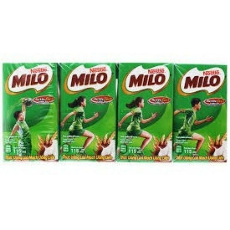 vỉ 4 hộp milo 110ml