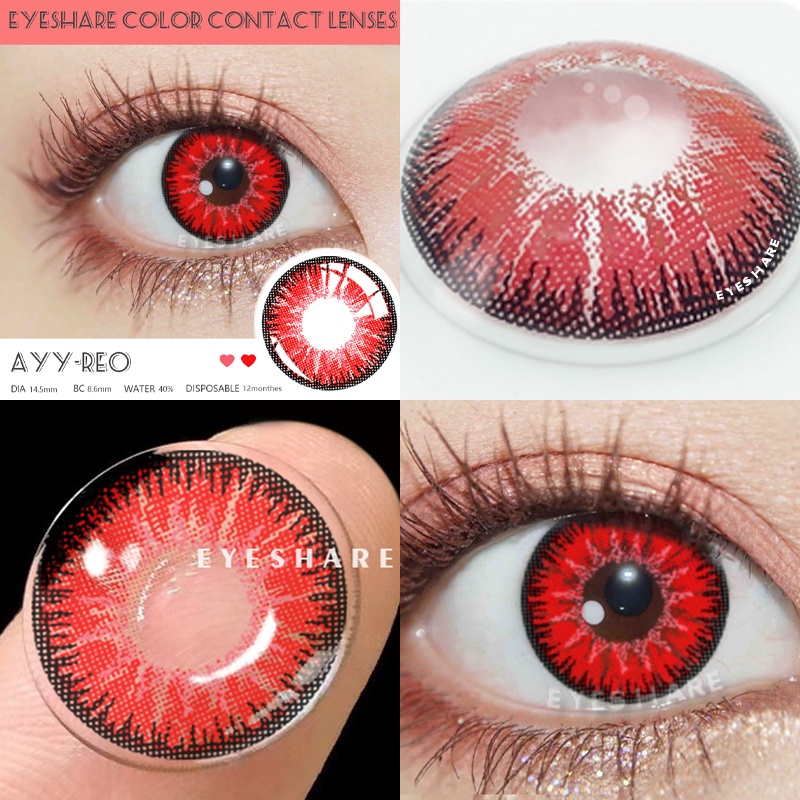 Cặp kính áp tròng EYESHARE nhiều màu sắc tùy chọn dành cho hóa trang halloween độc đáo