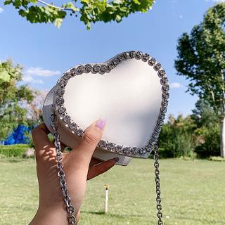Túi Đeo Chéo Hình Trái Tim Xinh Xắn Cho Nữ