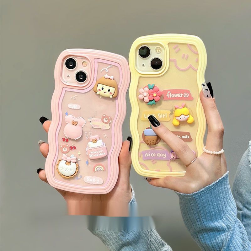 Ốp lưng iphone mây 2 mảnh gắn charm bo viền x xsmax 11 11promax 12 12pro 12promax 13 13pro 13promax DT14