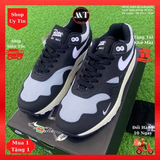 Giày Xám Đen Max-Patta sneaker thể thao Nam Nữ chất lượng cao, giày da mềm thời trang hot trend yêu thích hiện nay