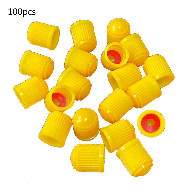 Bộ 100 Nắp Van Bánh Xe Chống Bụi Cho Xe Hơi Xe Máy