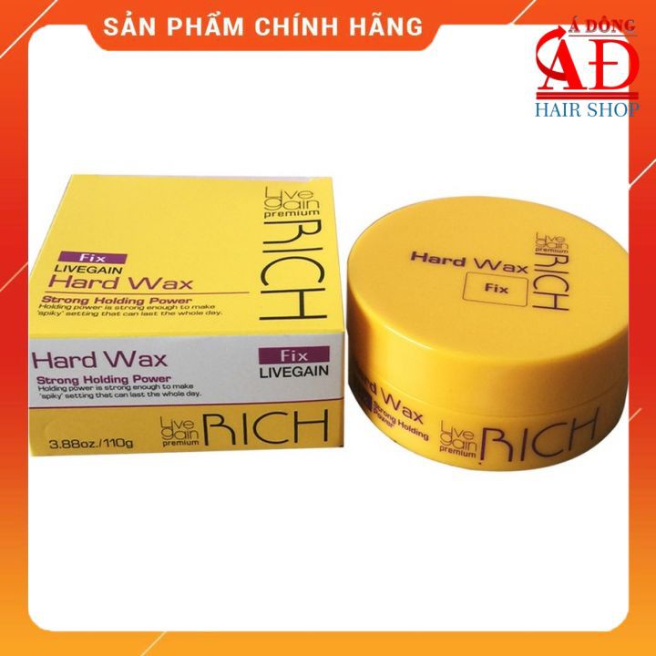 [Chính hãng] [Siêu rẻ] Sáp vuốt tóc siêu cứng Livegain Premium Rich Hard Wax Fix Hàn Quốc 110g