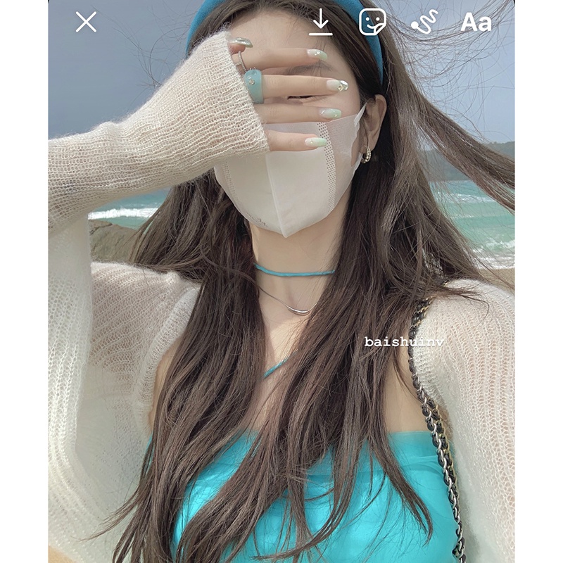 Cocory vn Áo Khoác Cardigan Dài Tay Chống Nắng Thời Trang Mùa Hè Cho Nữ