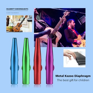 Kèn Kazoo bằng kim loại nhiều màu sắc tùy chọn