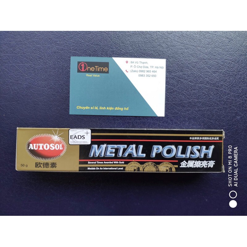 Kem đánh bóng dây đồng hồ kim loại Autosol Metal Polish 50g