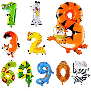 Bong bóng cao su hình số 16 inch dùng trang trí tiệc cưới