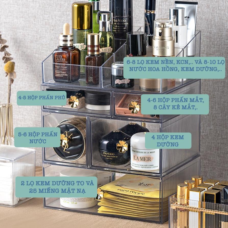Kệ Đựng Mĩ Phẩm, Bông Tẩy Trang, Trang Sức Enoda Home Cao Cấp R001