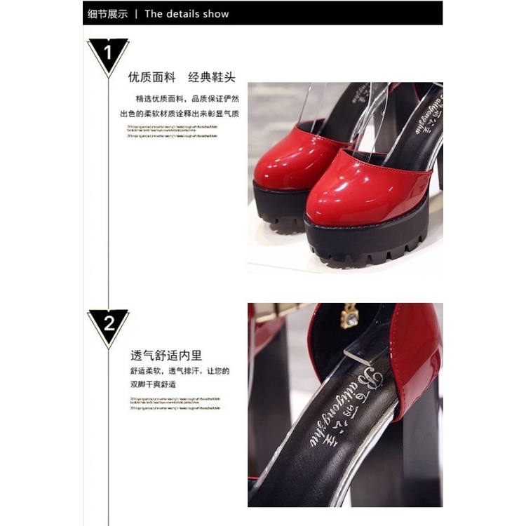 Giày Cao Gót 12cm Bằng Da Đế Dày Chống Thấm Nước Thời Trang Mùa Xuân 2022
