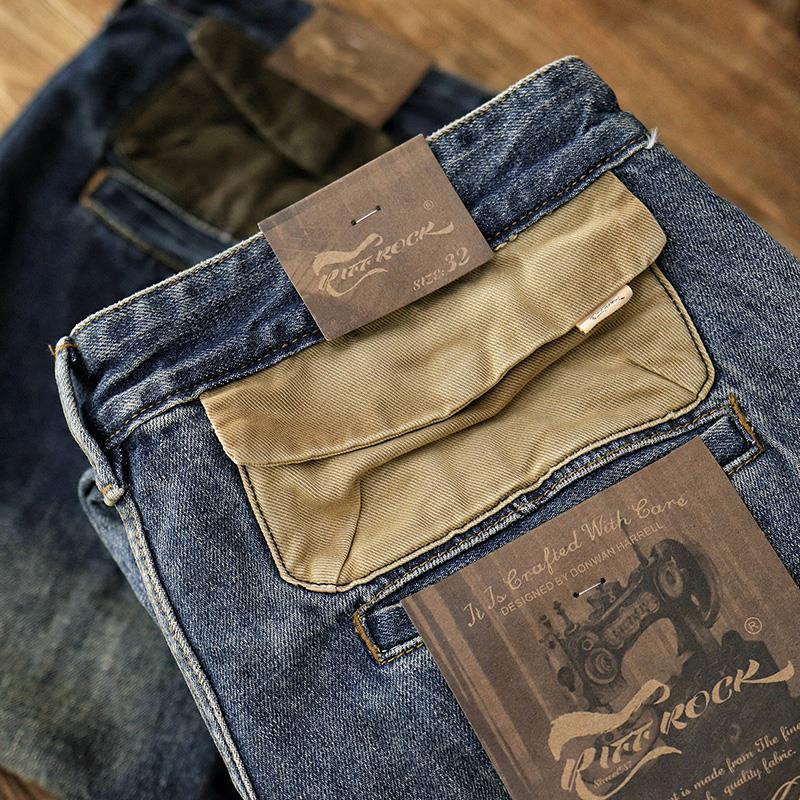 Quần Jeans Dài Phong Cách Retro Thời Trang Cho Nam