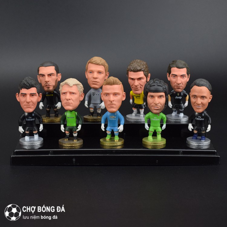 Mô hình tượng cầu thủ bóng đá thủ môn degea, courtois,buffon... cao 6,5cm các khớp có thể cử động được khớp tay,cổ hông