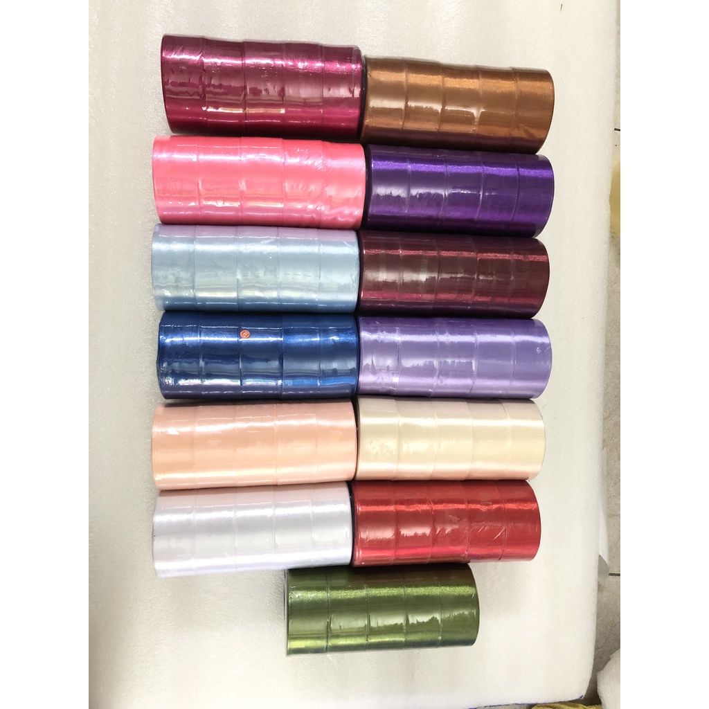 Ruy băng 4cm lụa cuộn, ruy băng vải cuộn 22m