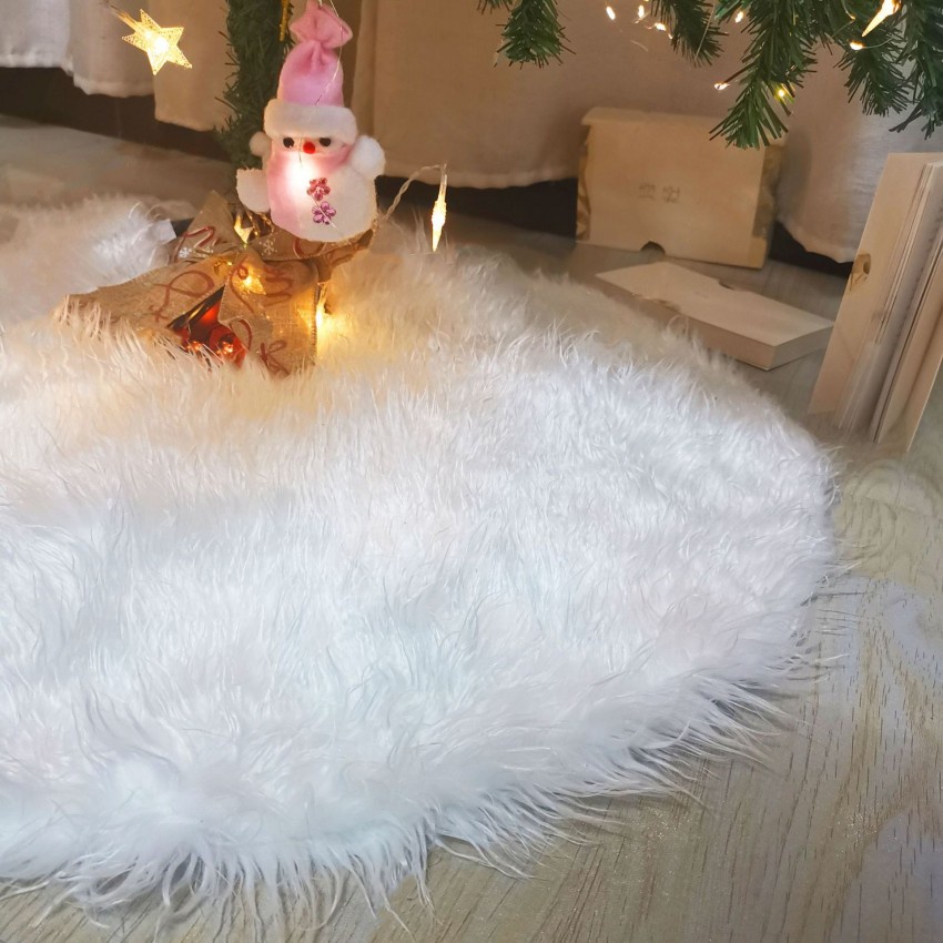 Thảm Lông Lót Trang Trí Cây Thông Giáng Sinh