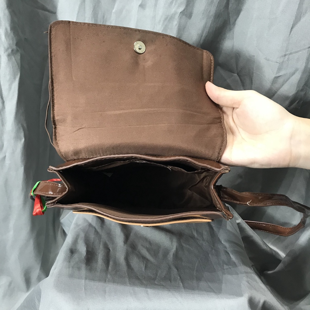 Túi xách si nhật màu nâu hiệu Casita