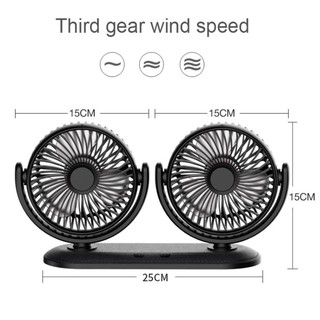 QUẠT MÁY ĐÔI MINI XOAY 360 ĐỘ DC201