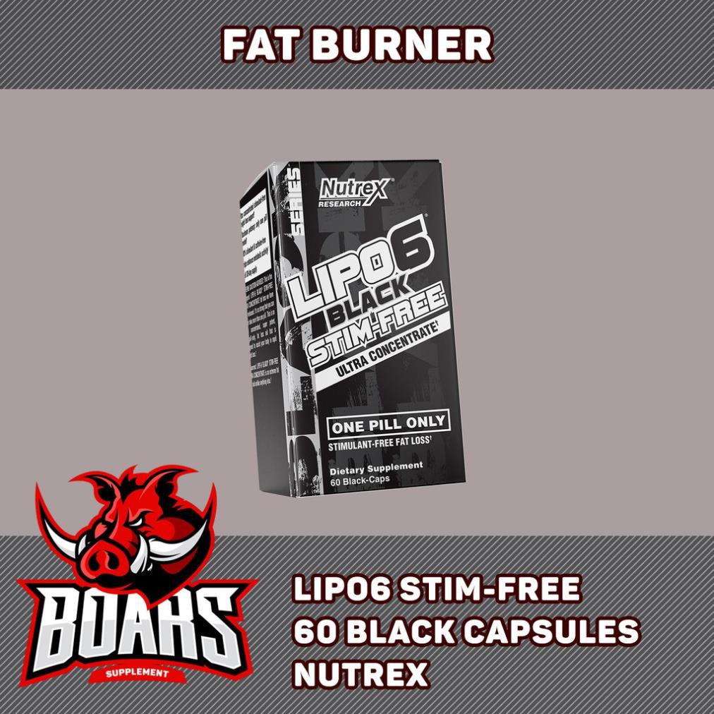LIPO6 BLACK STIM FREE - ĐỐT MỠ KHÔNG CHỨA CAFFEINE