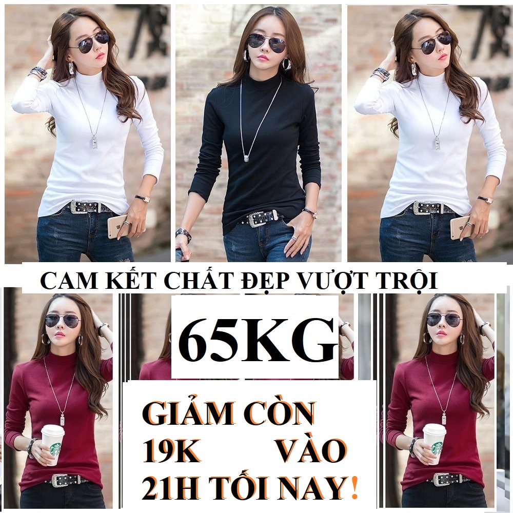 ÁO THUN GIỮ NHIỆT NỮ LÓT NỈ CỔ 3CM CAM KẾT HÀNG ĐẸP, DÀY, ĐANH KHÔNG BAI GIÃO GIỮ PHOM LÂU BỀN