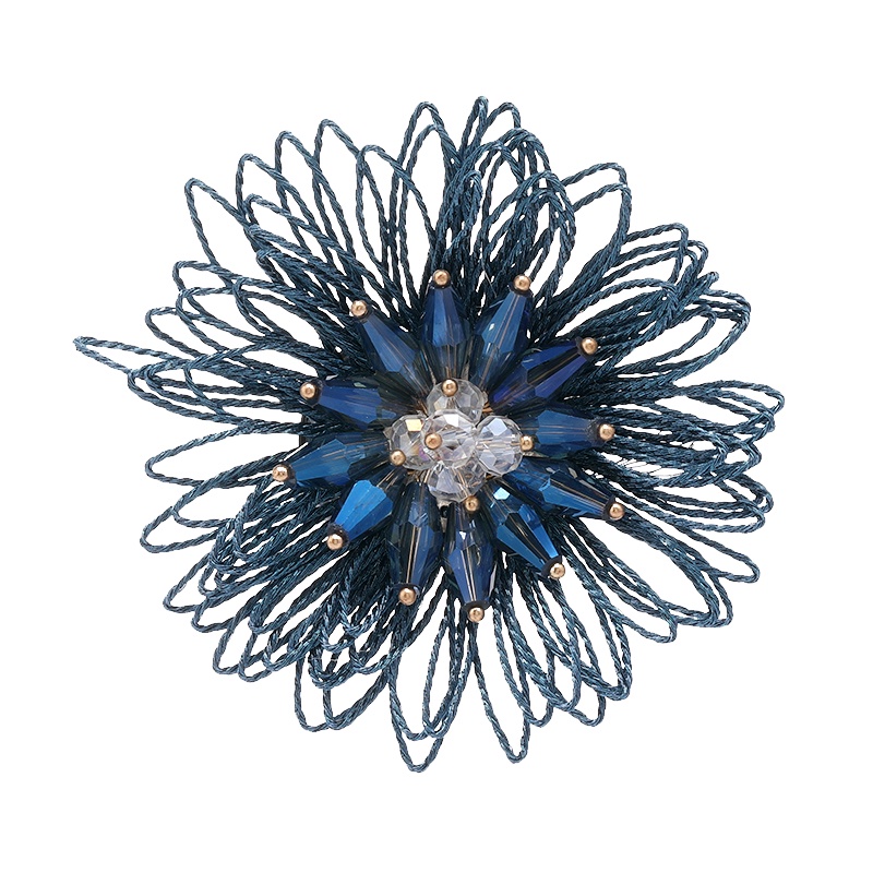 Cài Áo Hình Pháo Hoa Đính Đá Thời Trang Thu Đông