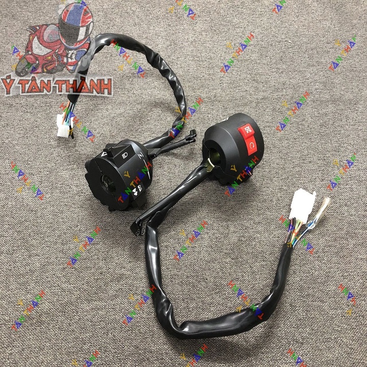 Cùm Công Tắc Xe Moto Rebel Đen MS2382