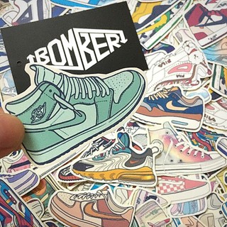 Combo 12 - 25 sticker theo chủ đề Sneaker / Cá Mập / Ngẫu nhiên