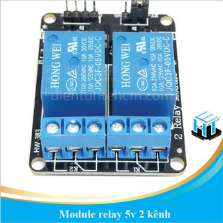 Module Relay 5V 2 Kênh AC250V 10A