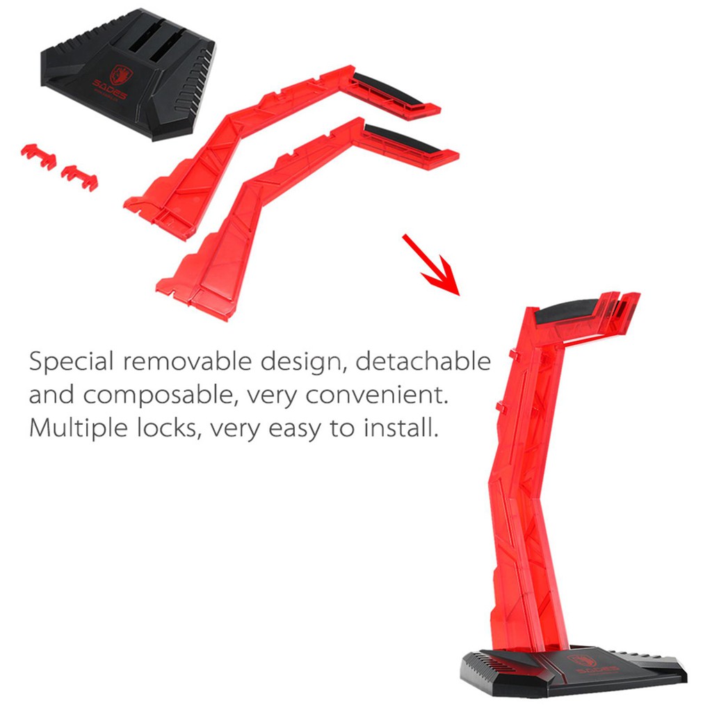 Giá đỡ tai nghe thiết kế màu đỏ độc đáo chất lượng cao | BigBuy360 - bigbuy360.vn