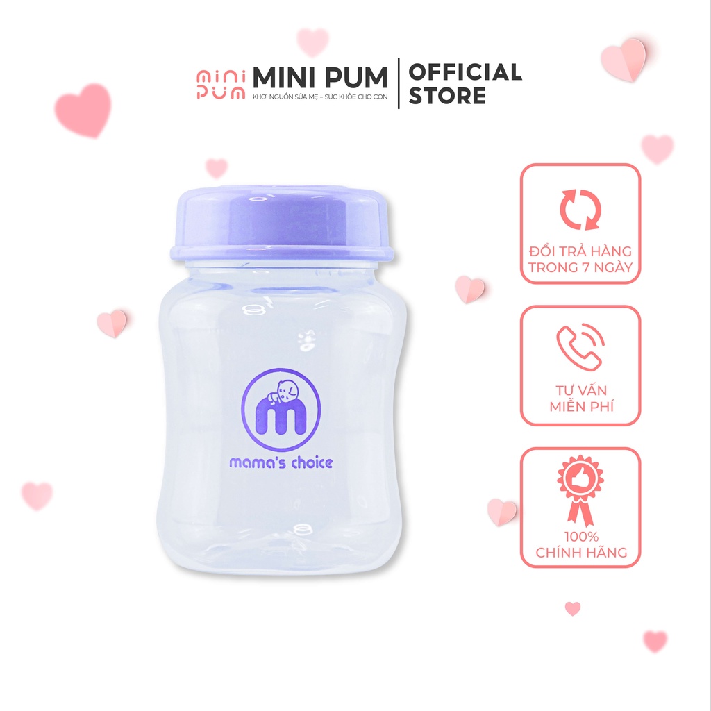 Bình trữ sữa mama choice Mini Pum 180ml