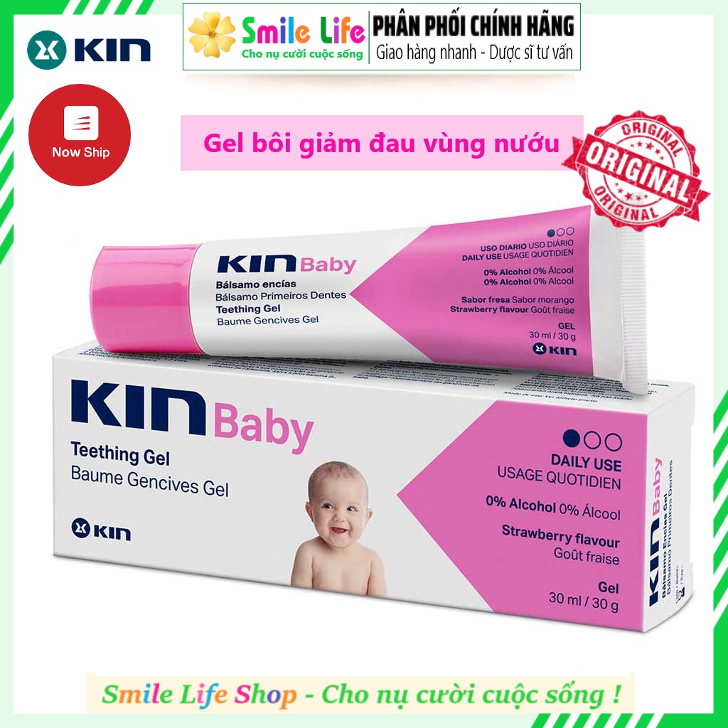 SMILE LIFE | Gel bôi giảm đau vùng nướu cho bé - KinBaby ® 30g (Bôi Ta